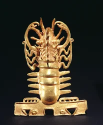 Pendentif représentant un homard avec une bouche de crocodile, de La Vaca, Punta Burica, Costa Rica